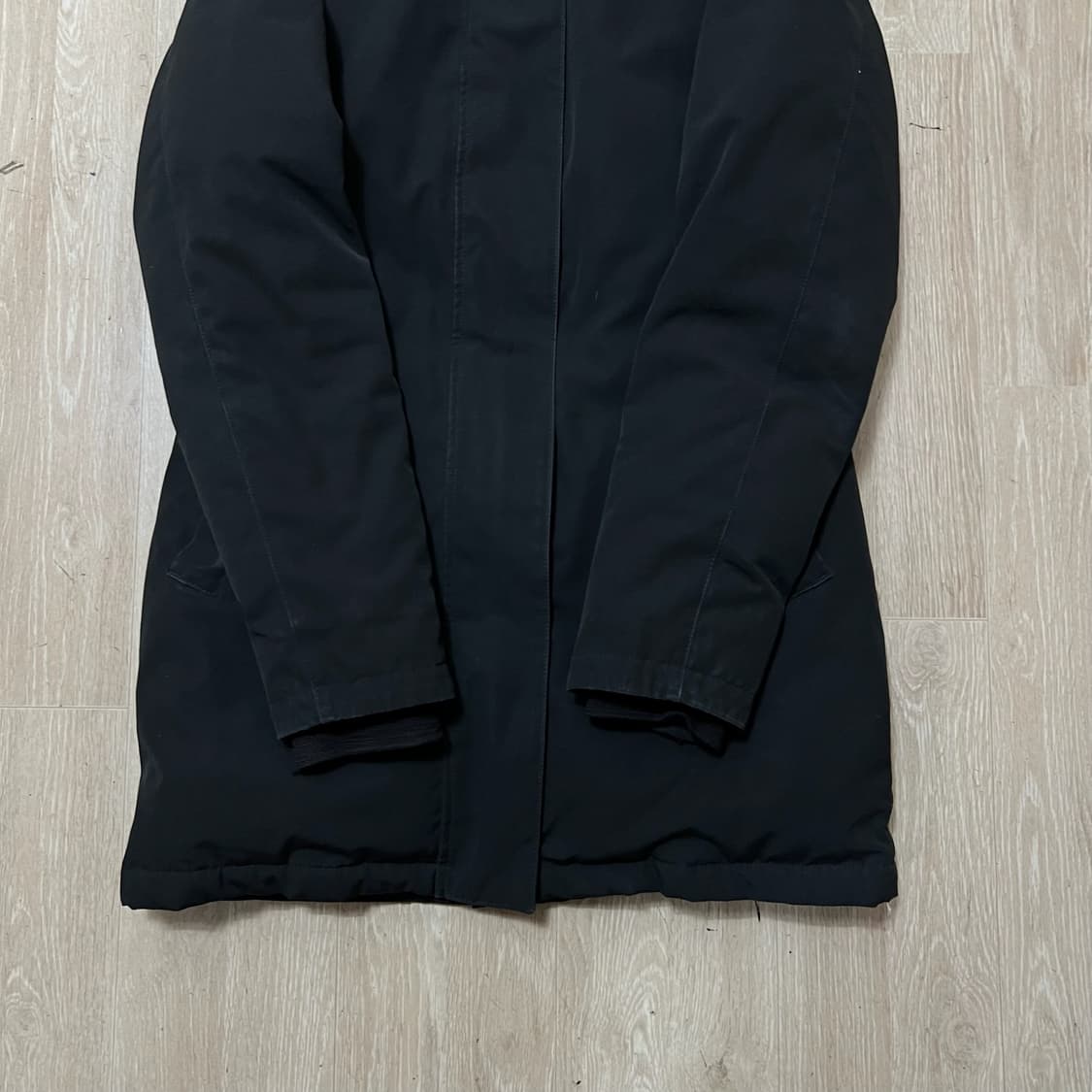 캐나다구스 로고 와펜 퍼후드 롱패딩 파카 S/90 상품이미지4