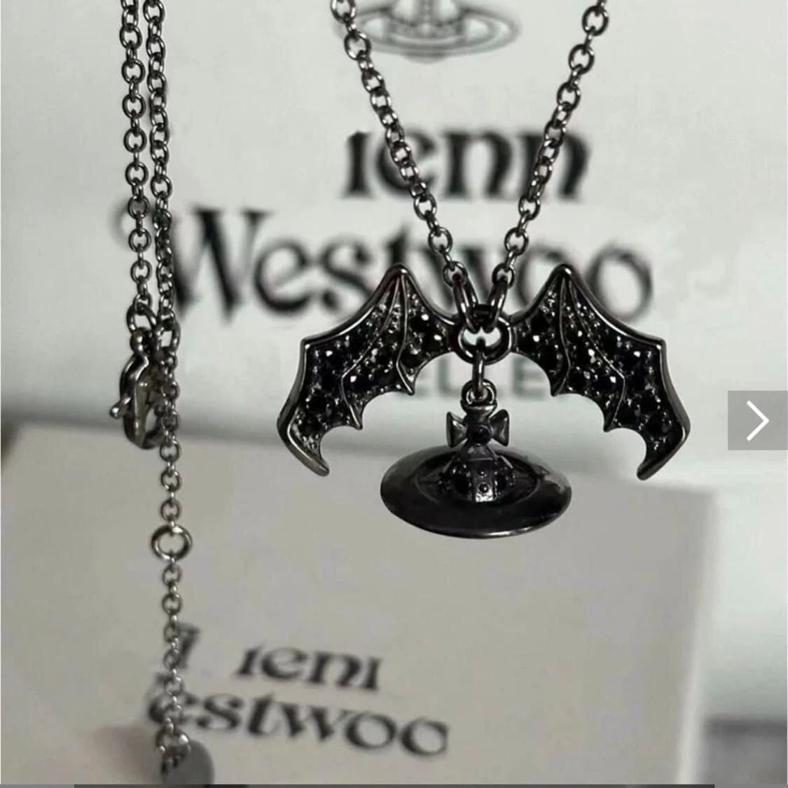비비안웨스트우드아카이브 박쥐 날개 orb 팬던트 목걸이 상품이미지1