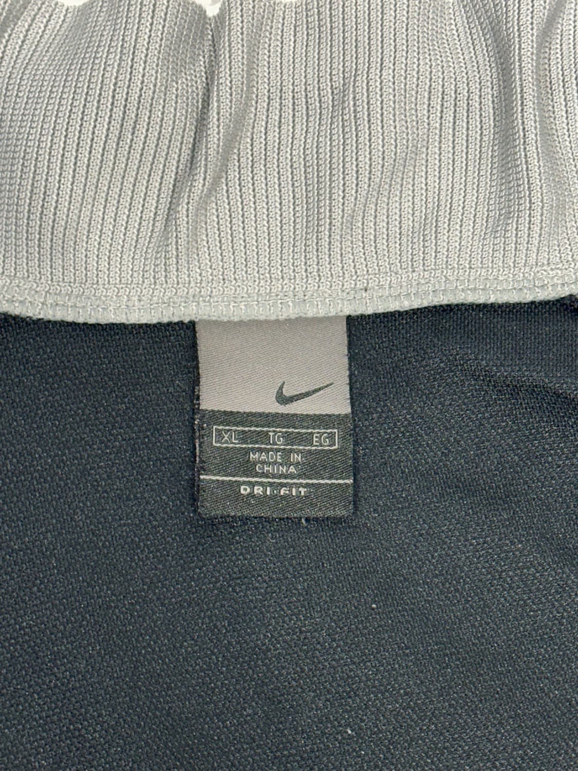 00s 나이키 블랙 화이트 사이드 라인 트랙탑 져지 XL 상품이미지7