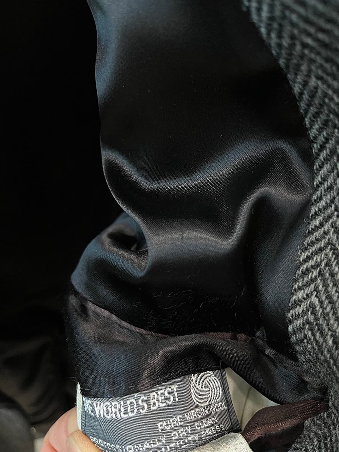 105-110) 크리스탄디올 헤링본 롱코트  상품이미지8