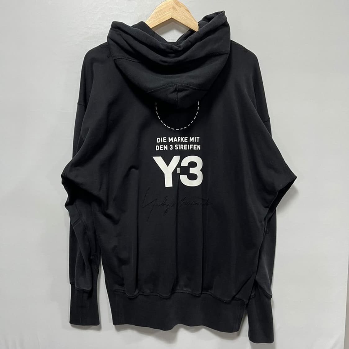 요지야마모토 x 아디다스 Y-3 18FW 빅로고 후드티 S/P 상품이미지2