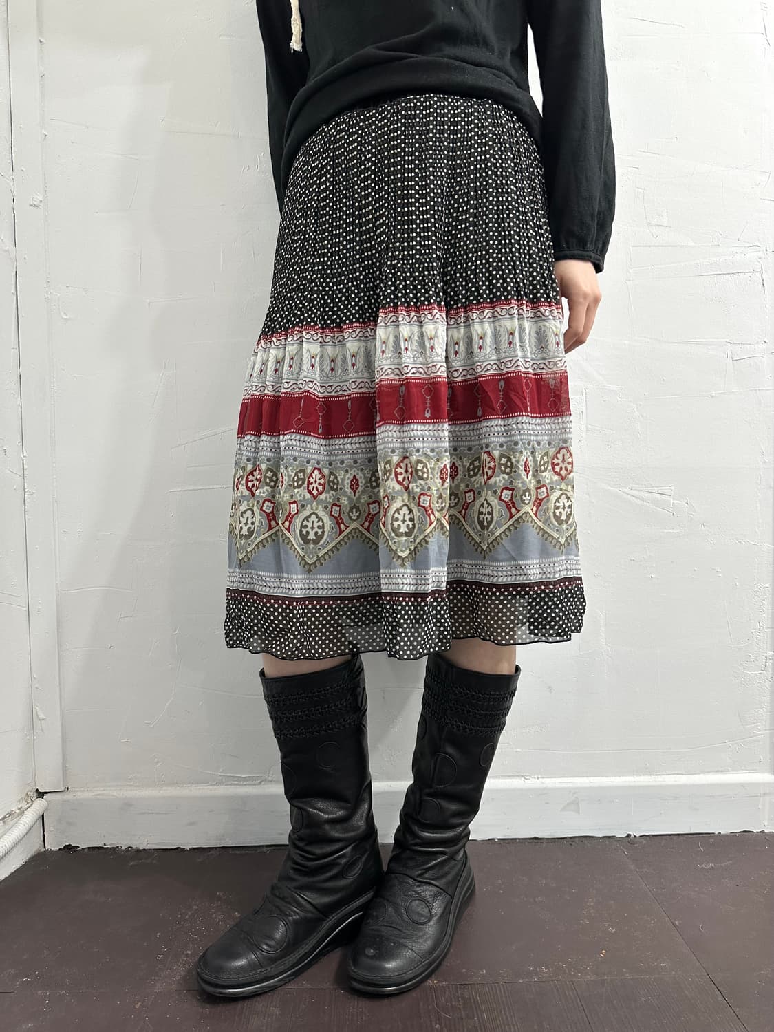 ethnic dot skirt 상품이미지1