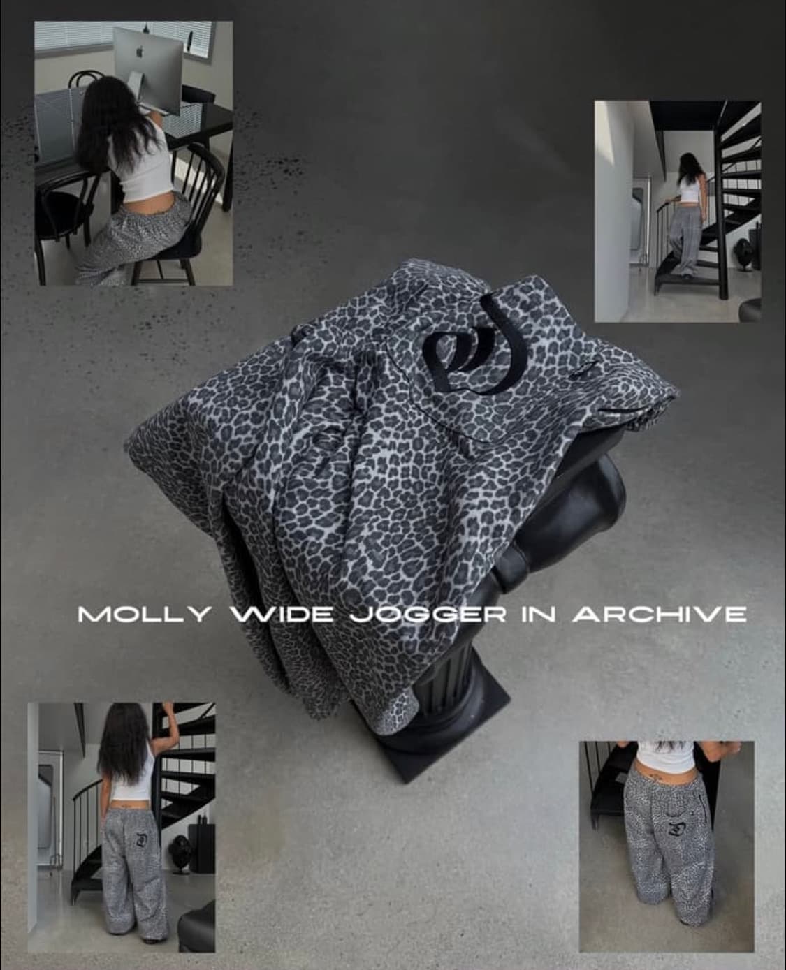 오도어 레오파드 몰리조거 2사이즈 상품이미지1