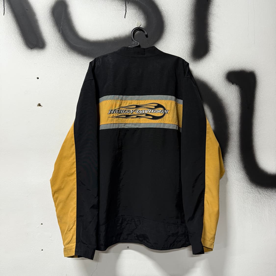 할리데이비슨 자수 디테일 빅 사이즈 나일론 집업 자켓 상품이미지1