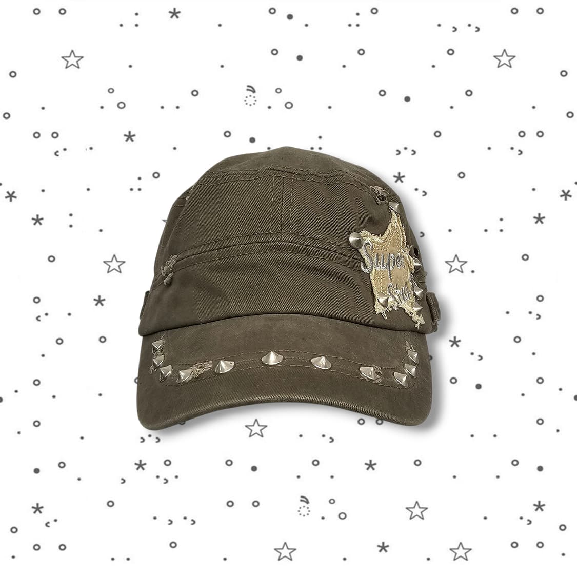  VTG 스터드 밀리터리 캡 상품이미지2
