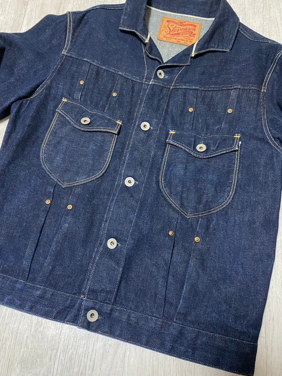 스티븐슨 오버롤 Stevenson Overall Co 401 데님 자켓 상품이미지4