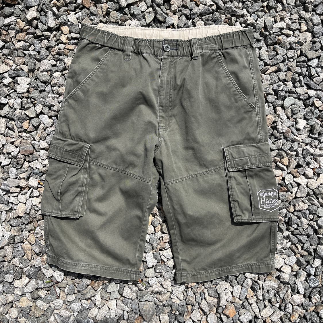 헤인즈(Hanes)USA 버뮤다 빈티지 카고 팬츠 (실측확인) 상품이미지1