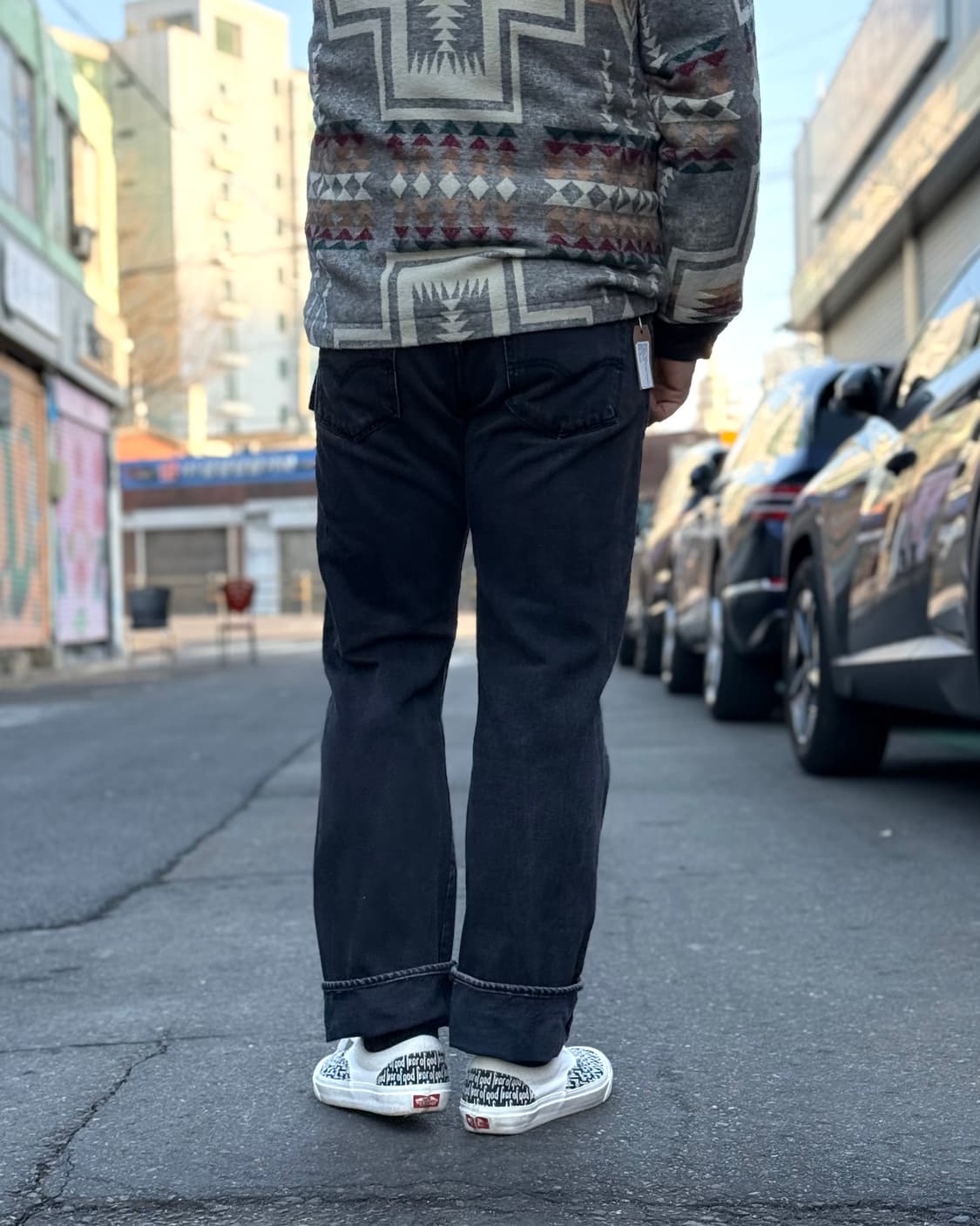 리바이스 501 스트레이트 핏 데님 팬츠 34 상품이미지10