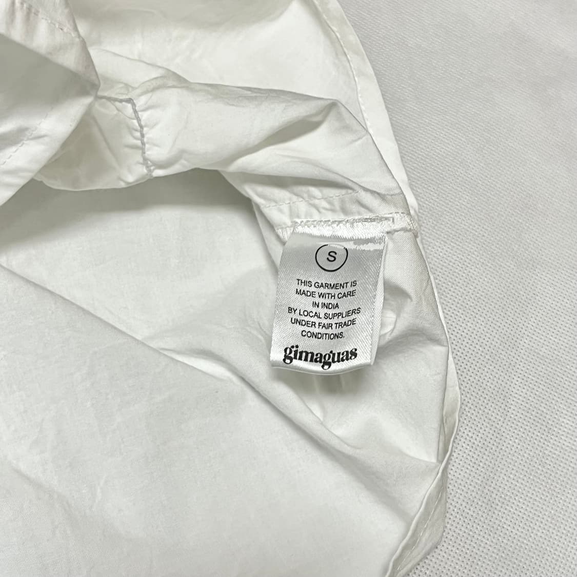 [S]기마구아스 Ron 론 프릴 셔츠/화이트 상품이미지3