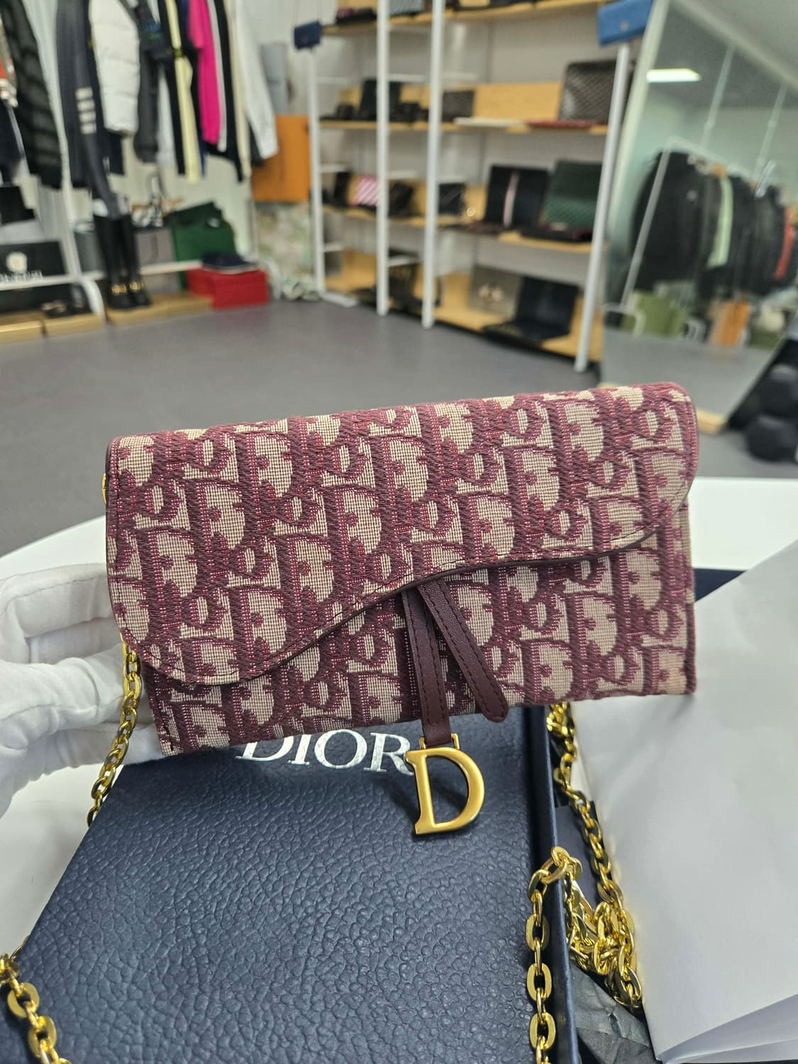 [보증서 정품] 디올 오블리크 새들백 상품이미지6