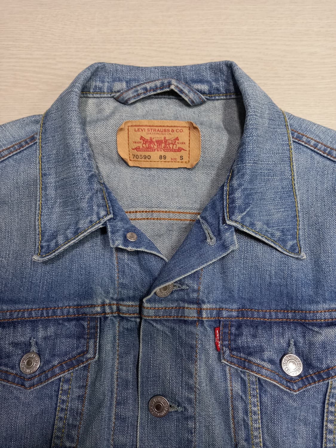 S85 리바이스70590 Turkey 스판 데님자켓 S-208 상품이미지4