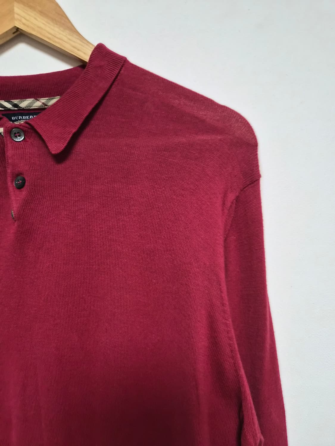 버버리Burberry 카라 니트 M사이즈 - T31 상품이미지3