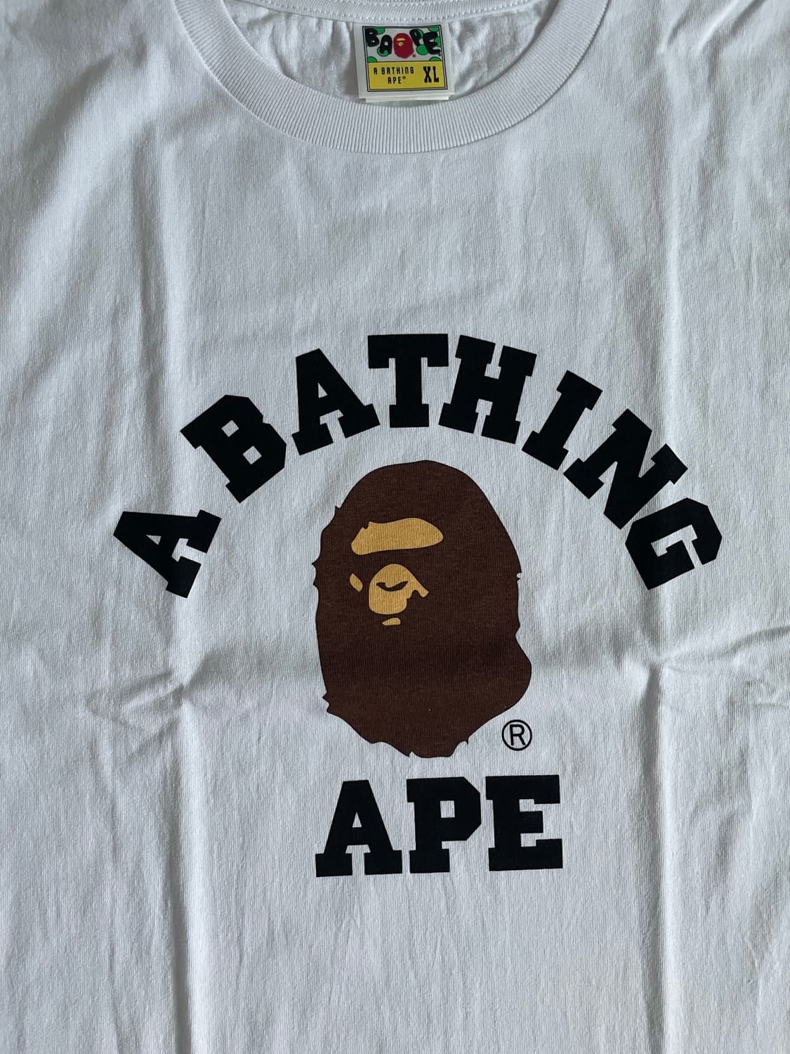 Bape 피그먼트 컬리지 반팔 티셔츠 상품이미지2