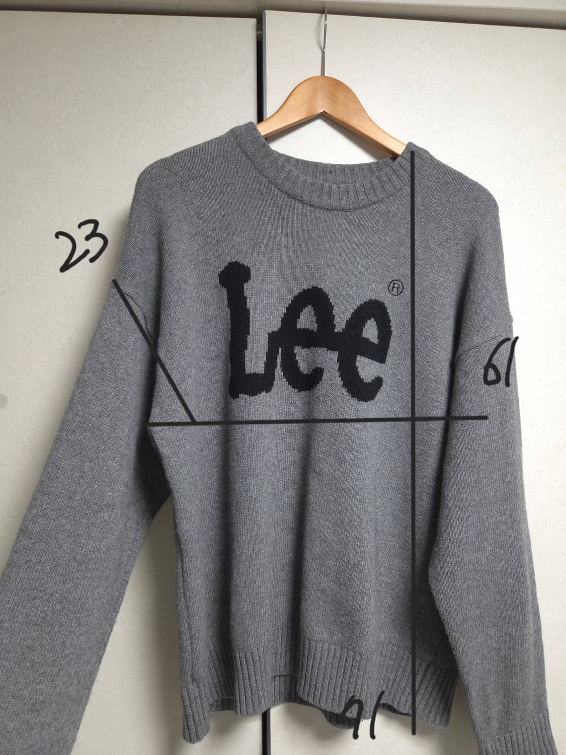 리 lee 니트 남여공용 상품이미지3