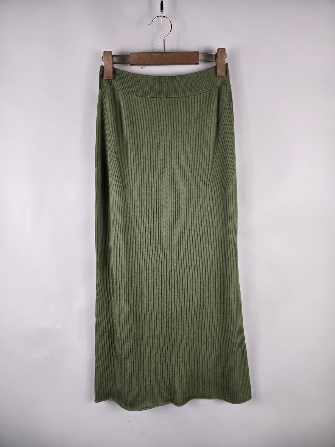 [무료배송]유니클로 마메쿠로구치 XL 3D니트 립 골지 롱 스커트 치마 상품이미지1