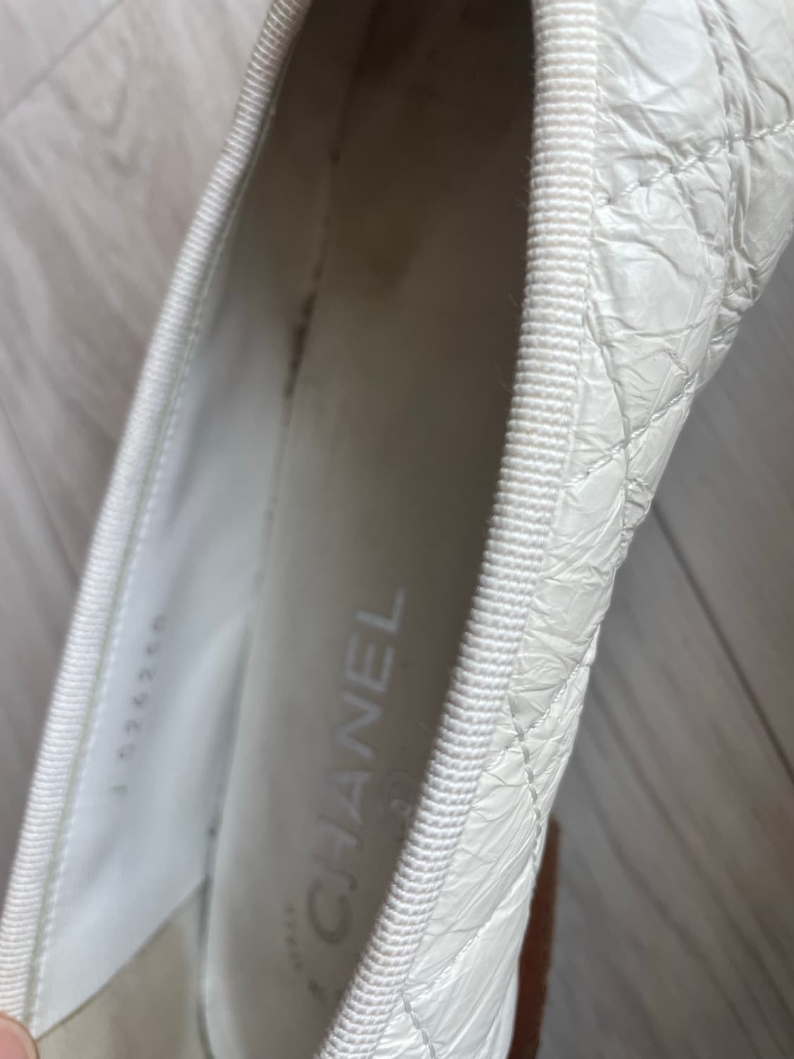 (정품)샤넬 퀼팅 발레리나 플랫슈즈 아이보리 36C 상품이미지2