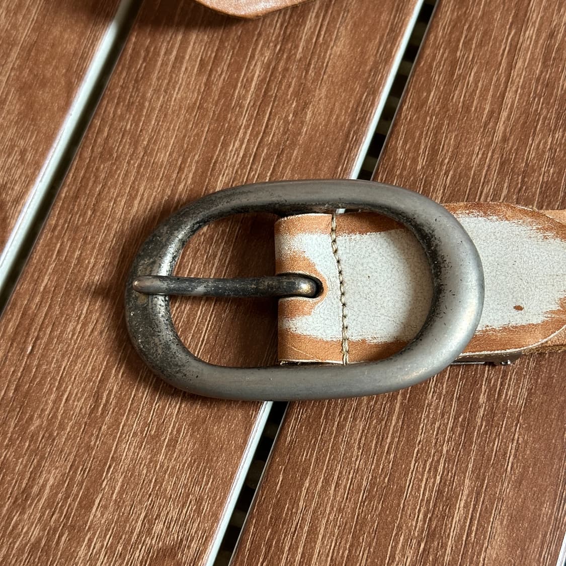 Vintage leather punching belt 상품이미지7