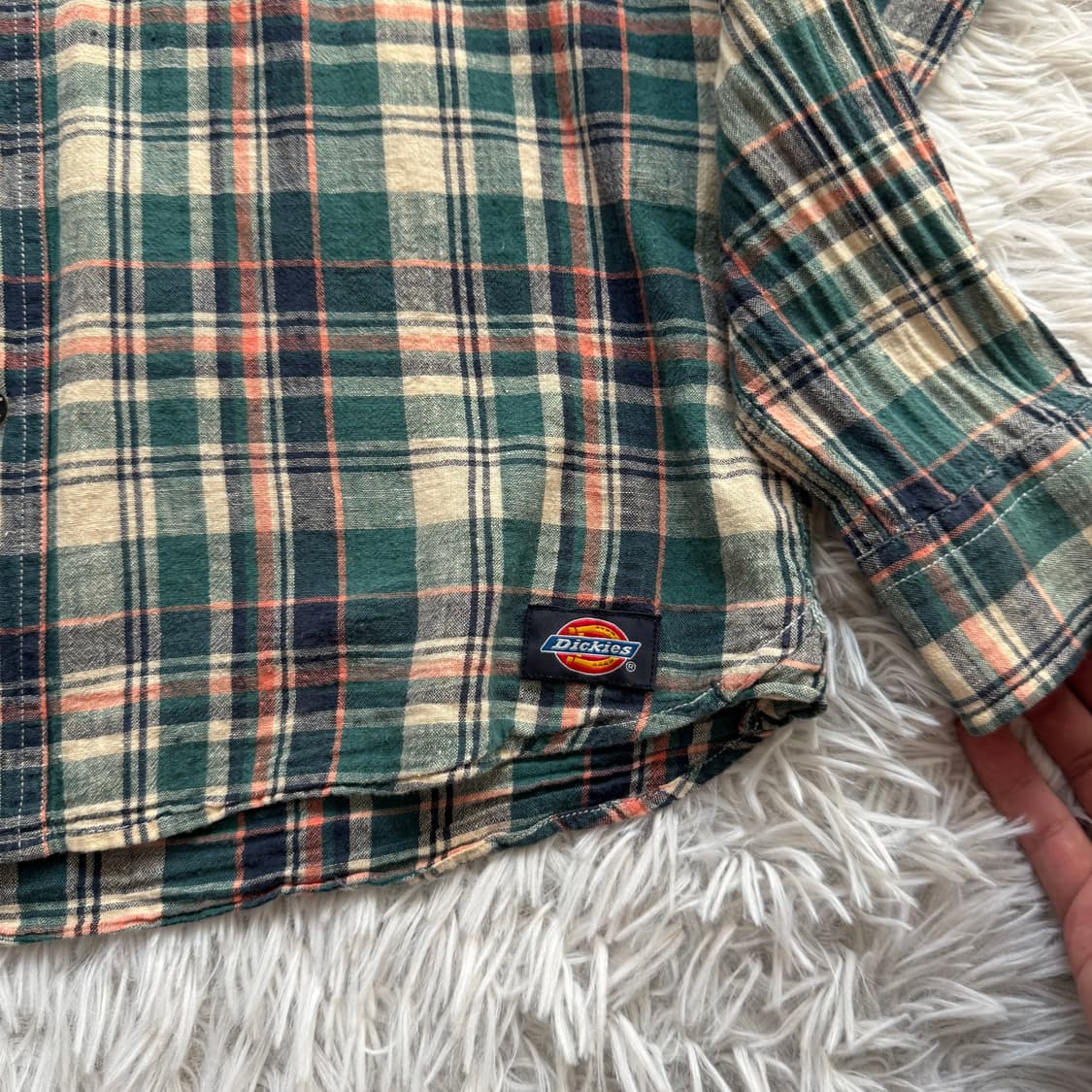 DICKIES 일본빈티지 노드 체크 셔츠 디키즈 빈티지셔츠 M 44 상품이미지5