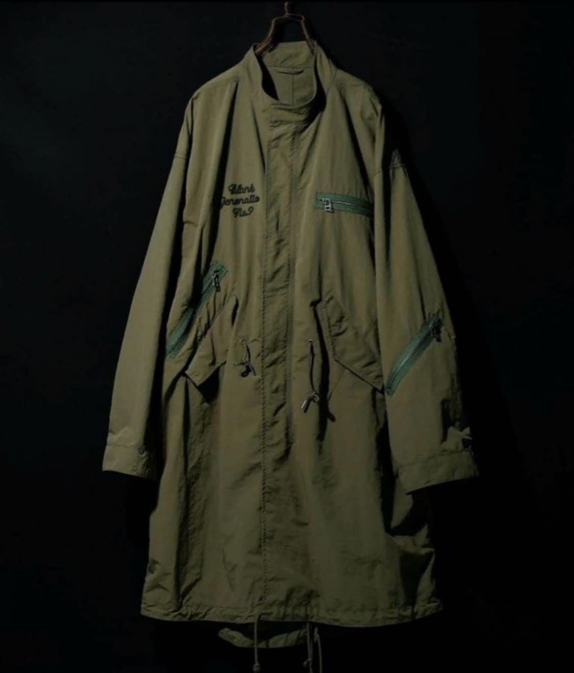 넘버나인 마이크로 립스톱 피쉬테일 스탠롱코트 모즈코트 상품이미지4