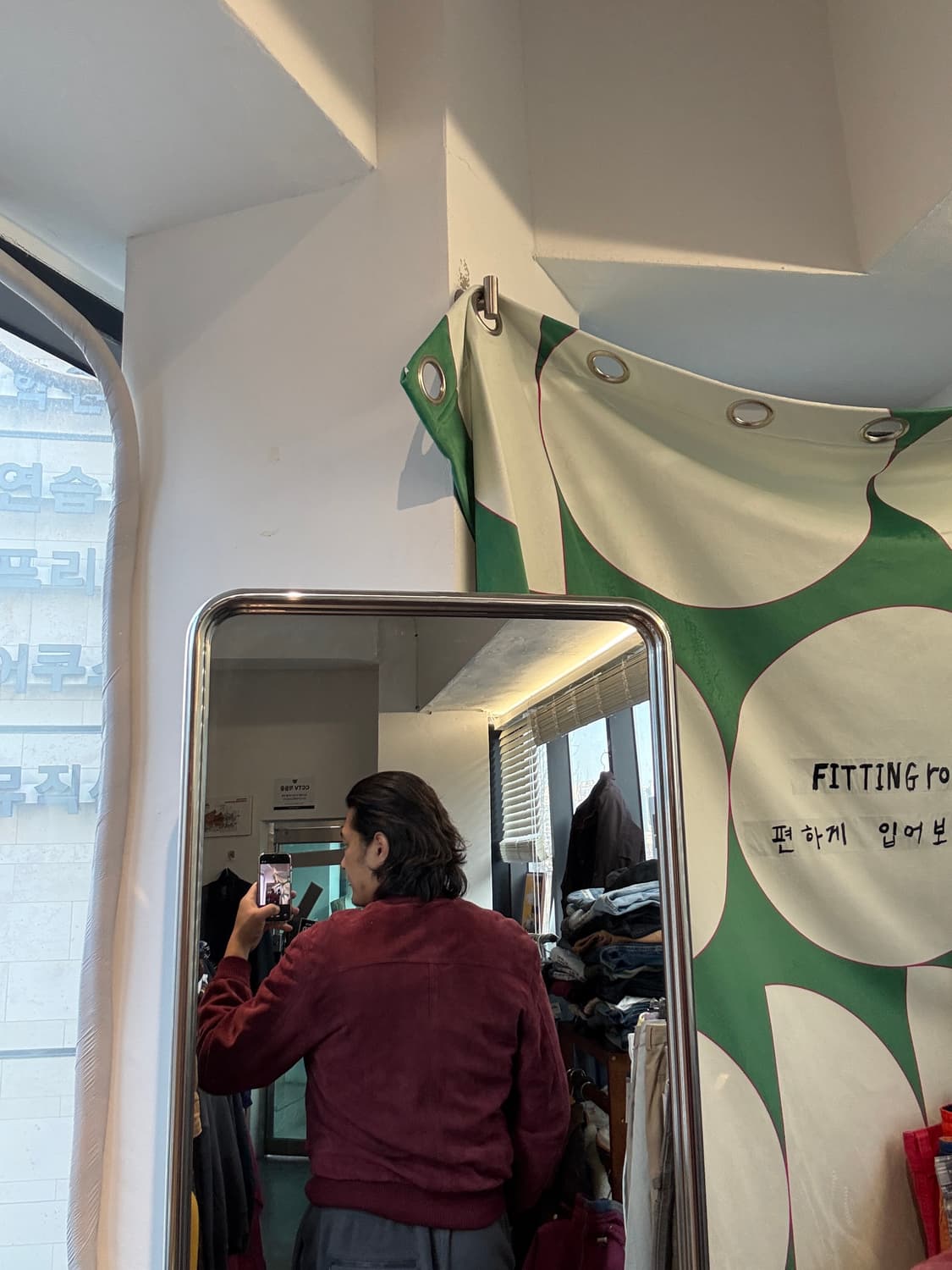 [GOTTARDI] Made in Italy 버건디 스웨이드 레더 블루종 상품이미지8