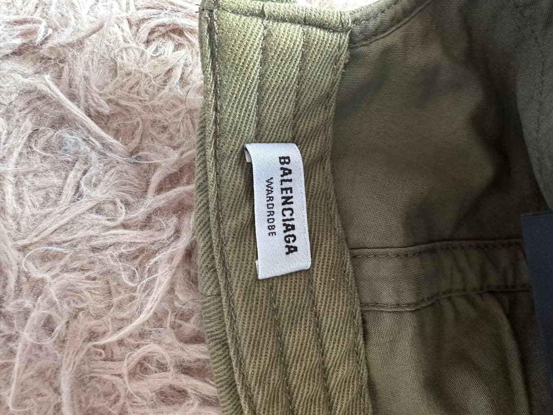 발렌시아가 디스트로이드 볼캡 카키 라지 상품이미지6