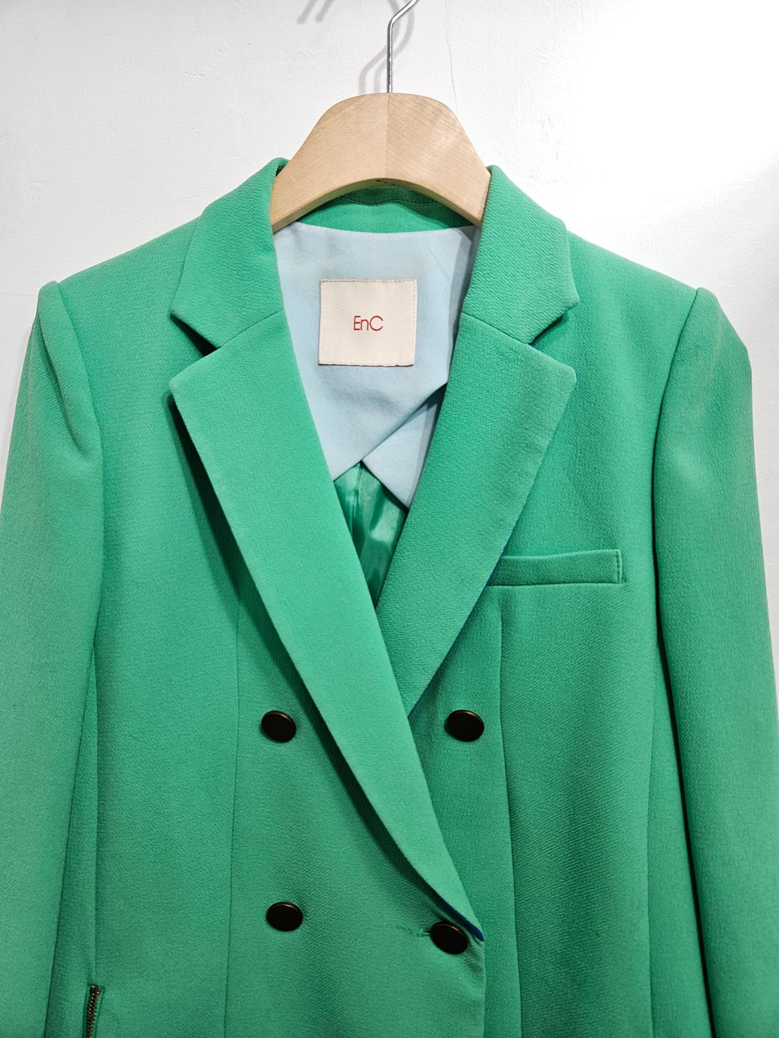 EnC 그린컬러 더블버튼 자켓  상품이미지2