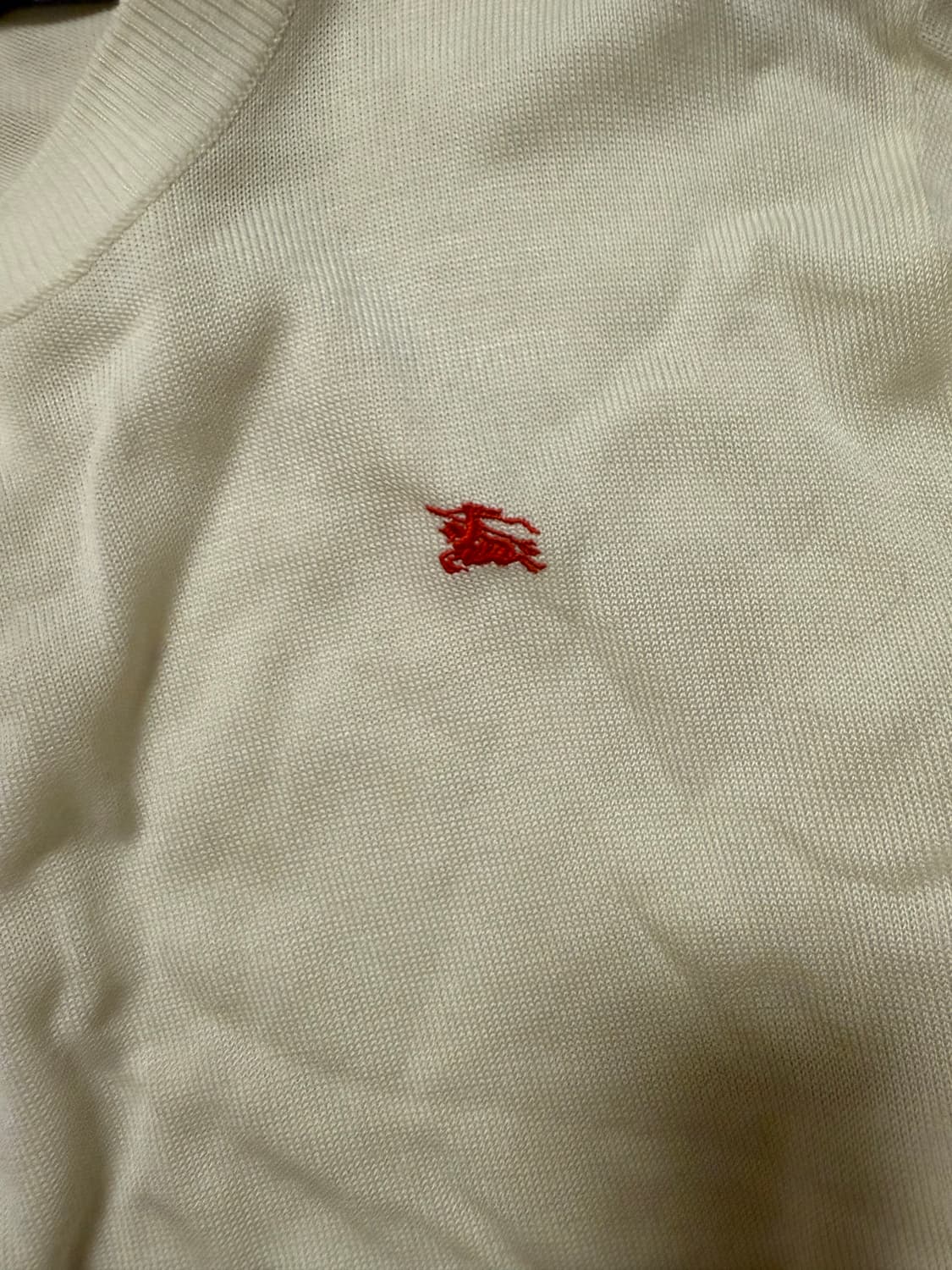 버버리 니트 아이보리/오렌지 사이즈 5 일괄7만원 떨이 상품이미지3