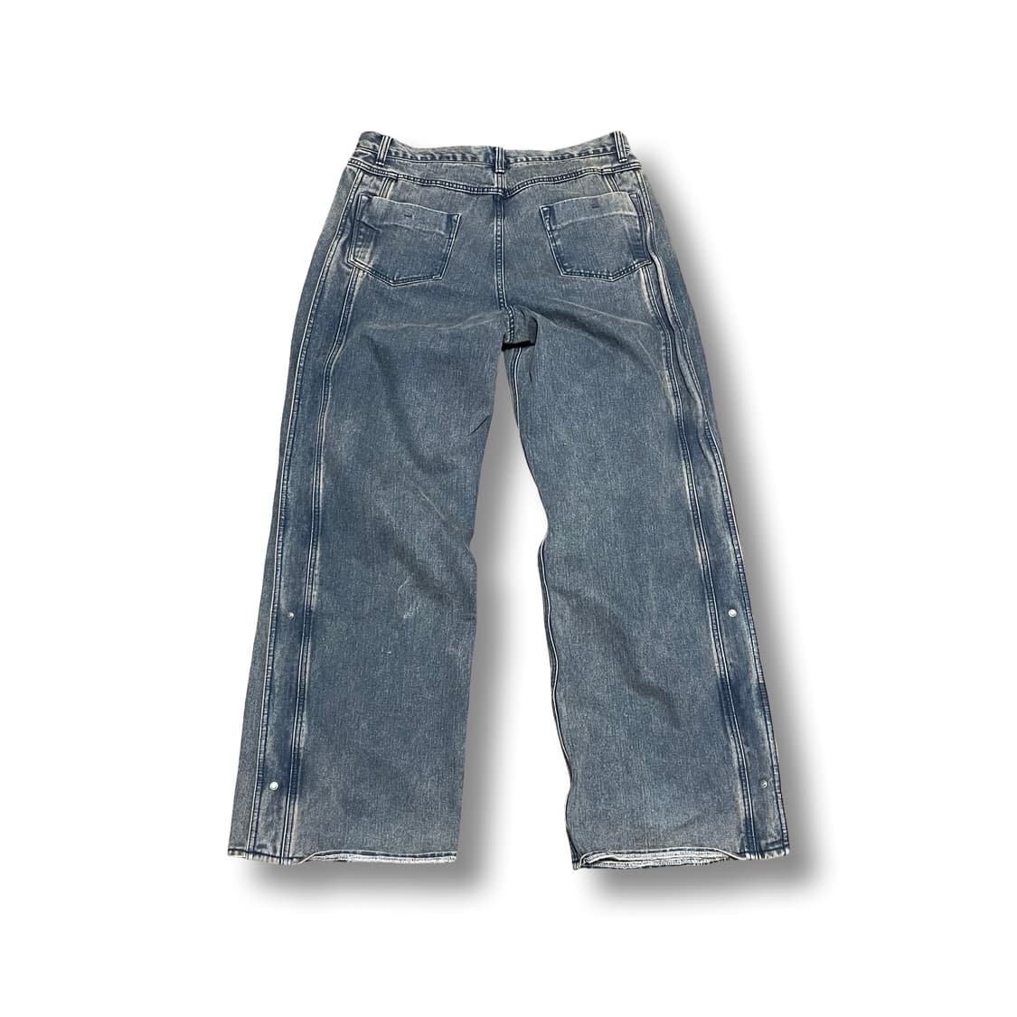 [34] 사이드 버튼 디테일 와이드 데님 팬츠 상품이미지5