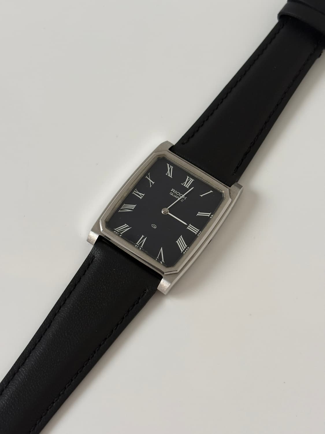 1980s Navy Dial Roman Tank Riquartz 상품이미지8