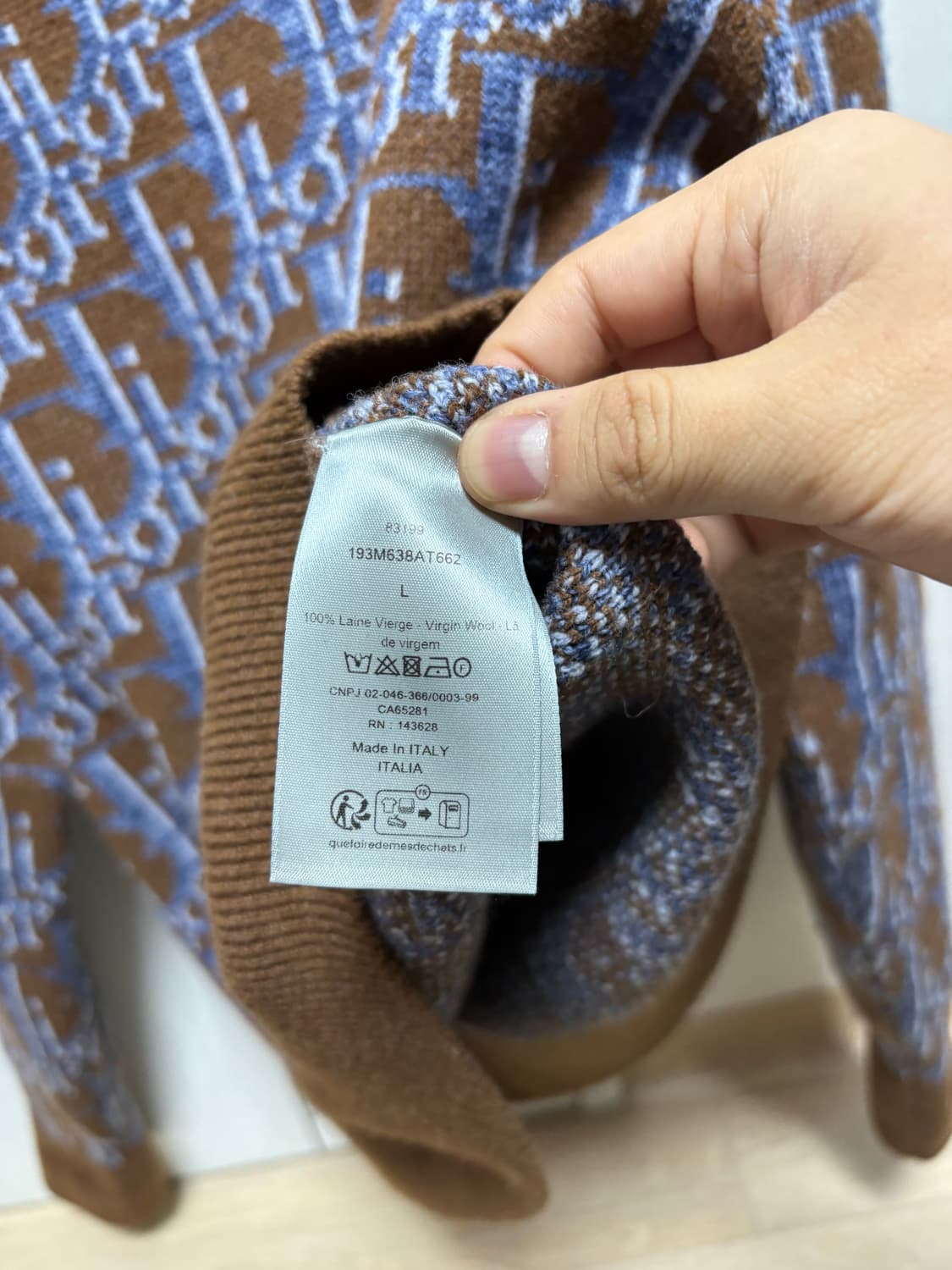 (새상품급, 정품) 디올 오블리크 니트 상품이미지5