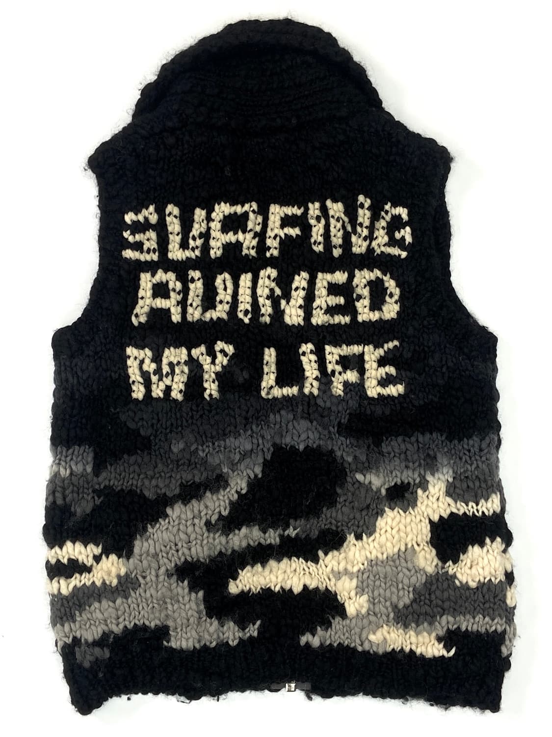 Jpn Black Cowichan Knit Vest 상품이미지3