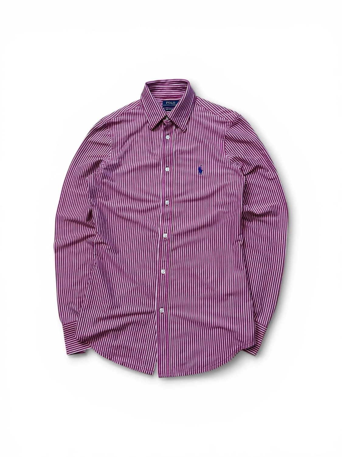 폴로 랄프로렌 버건디 스트라이프 셔츠  상품이미지1