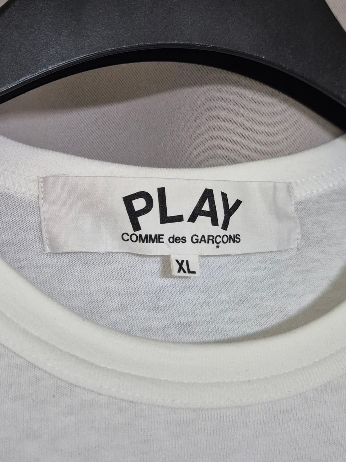 꼼데가르송 레드와펜 롱슬리브 화이트 XL 상품이미지4
