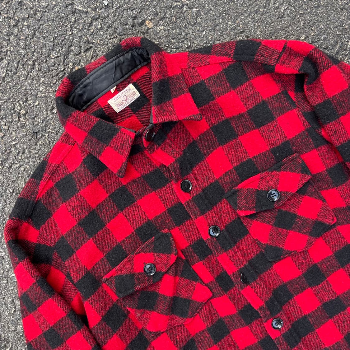 페어쉐인 헤비 울 버팔로 체크 셔츠 상품이미지4