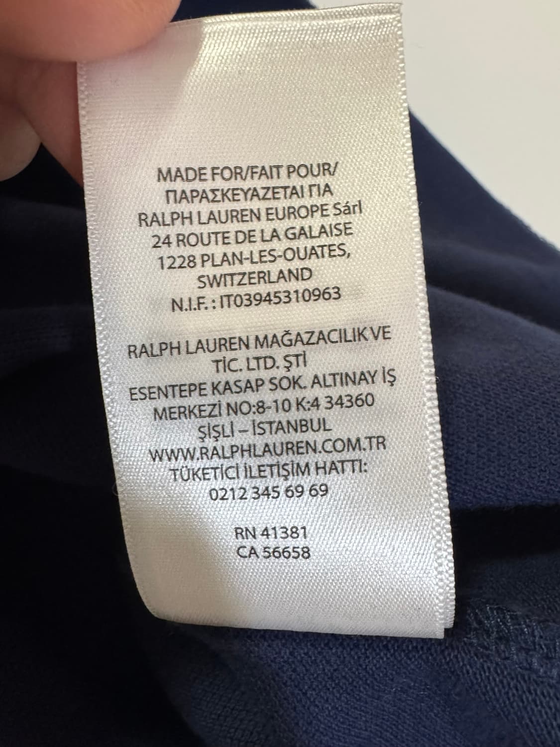 폴로랄프로렌 네이비 카라반팔티(L사이즈) 상품이미지5