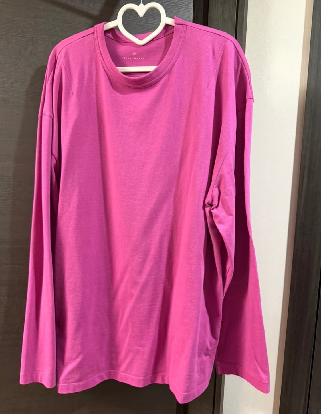 부디무드라 Budhi Mudra 핑크 긴팔 티셔츠 L 상품이미지1