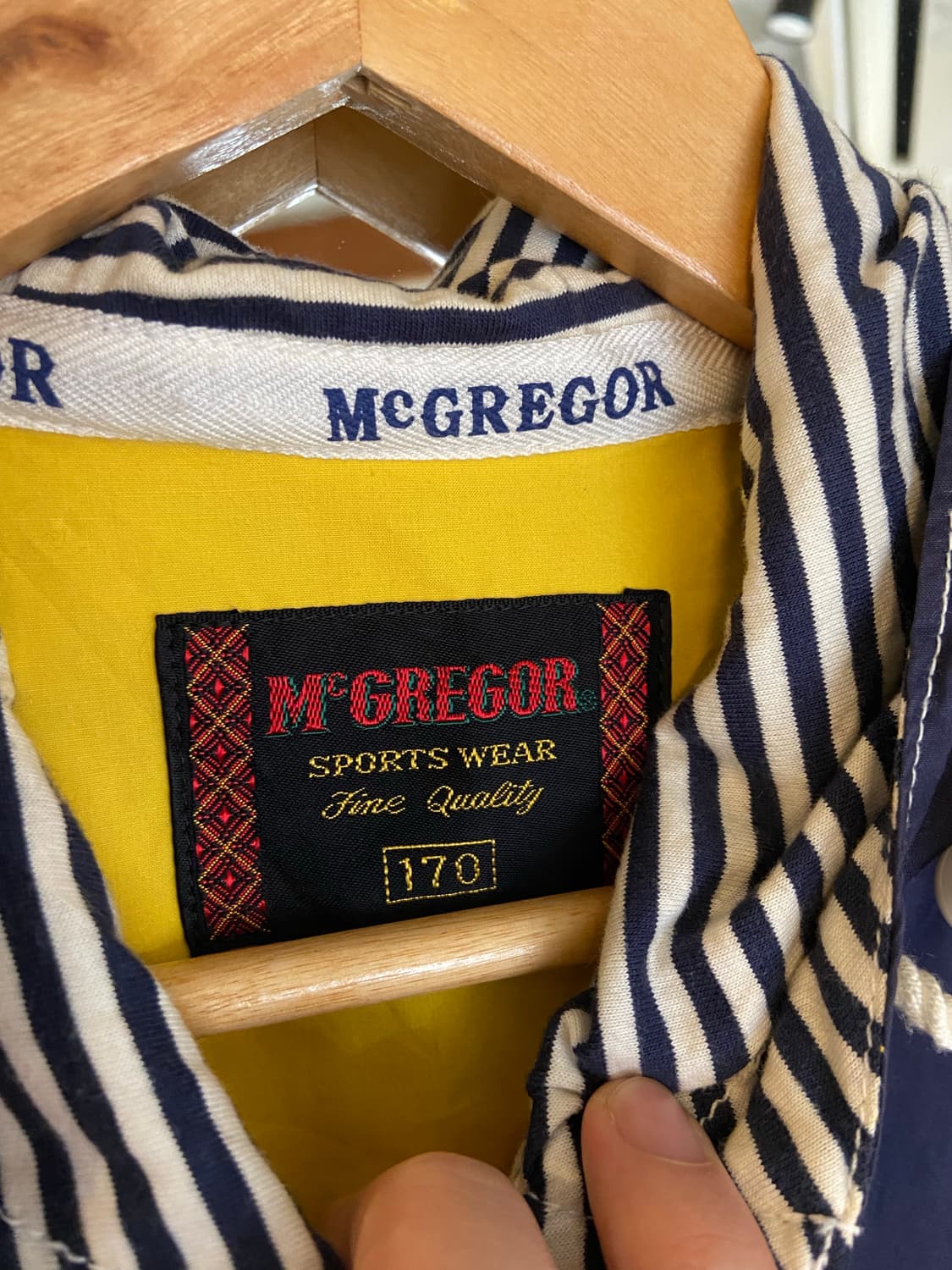 McGregor 스포츠 바람막이 네이비/옐로우 상품이미지3