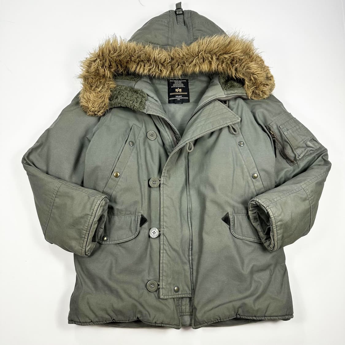 알파인더스트리 N3B 카키 사파리 점퍼 자켓 (M) 상품이미지2