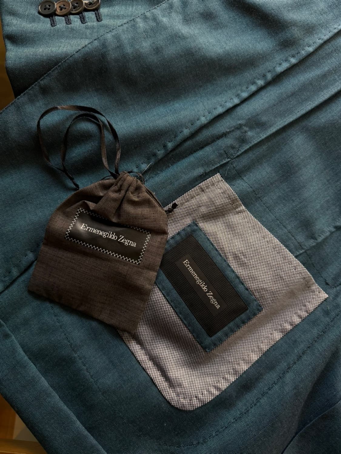 에르메네질도 제냐 캐시미어 실크 자켓 100~105 상품이미지10