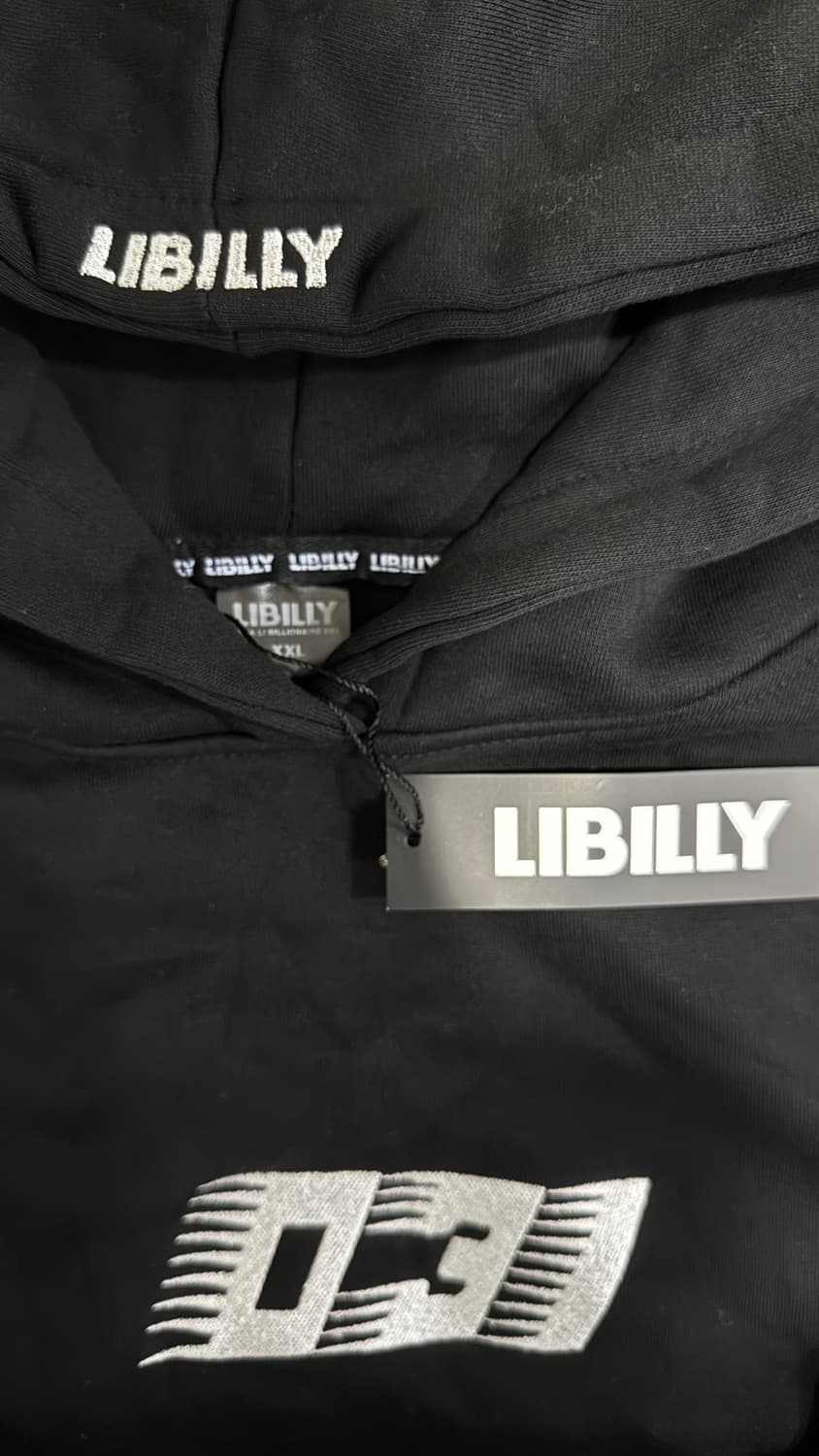 창모 LIBILLY 블랙 트레이닝 세트 XXL 새상품 후드티, 바지 상품이미지4