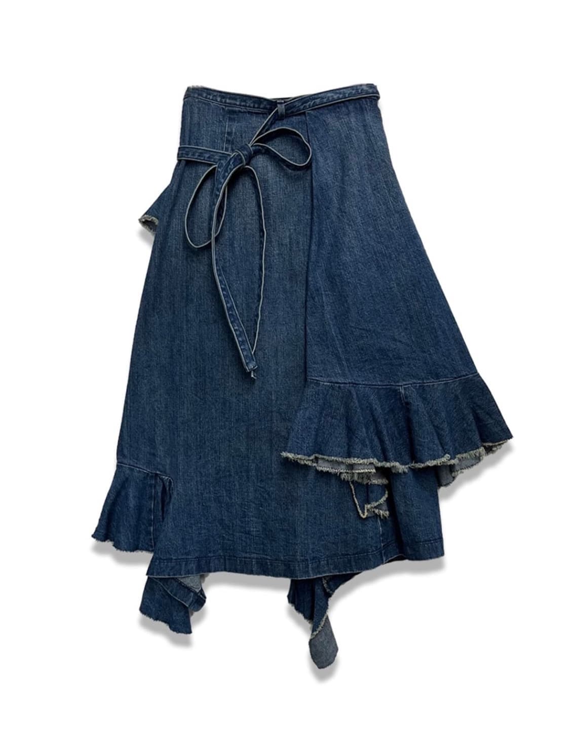 [JWANDERSON x UNIQLO]프릴데님 랩스커트 상품이미지2