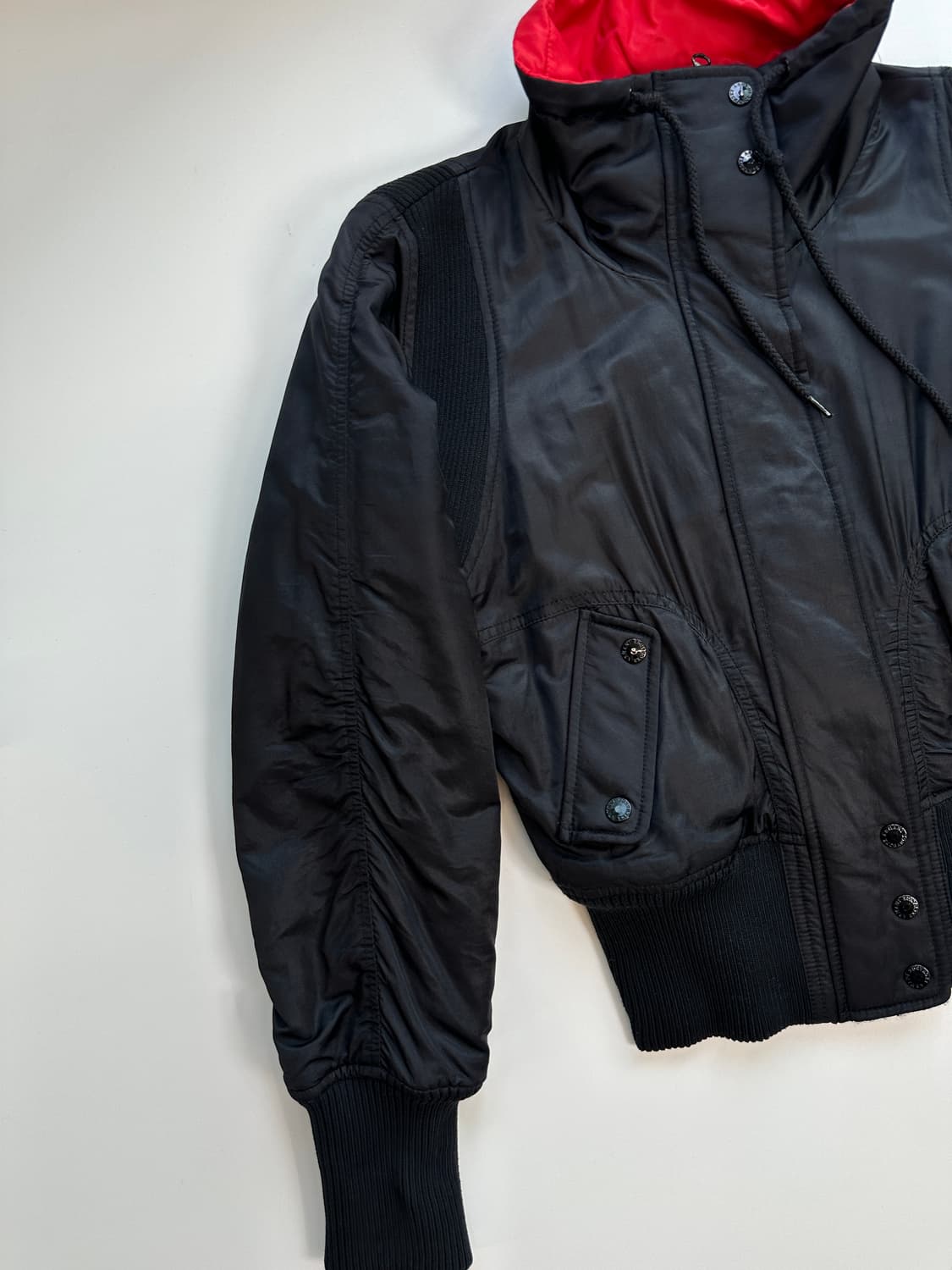 아르마니 ma-1 새틴 블루종 y2k 상품이미지2