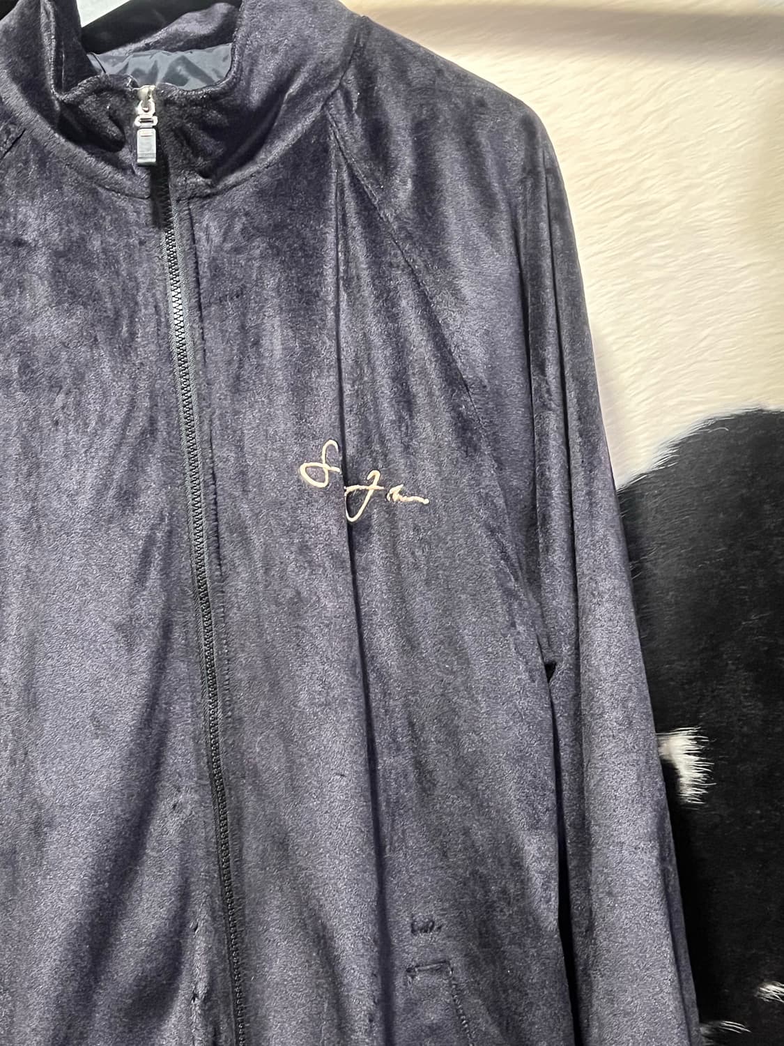 션존 자수 플리스 집업 상품이미지4