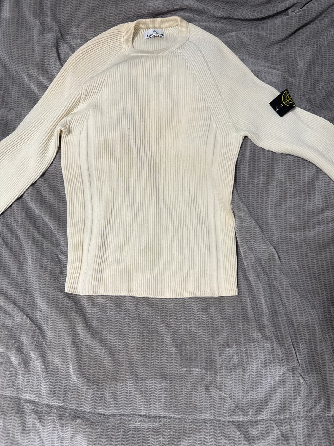스톤아일랜드 니트 골지 아이보리 상품이미지2