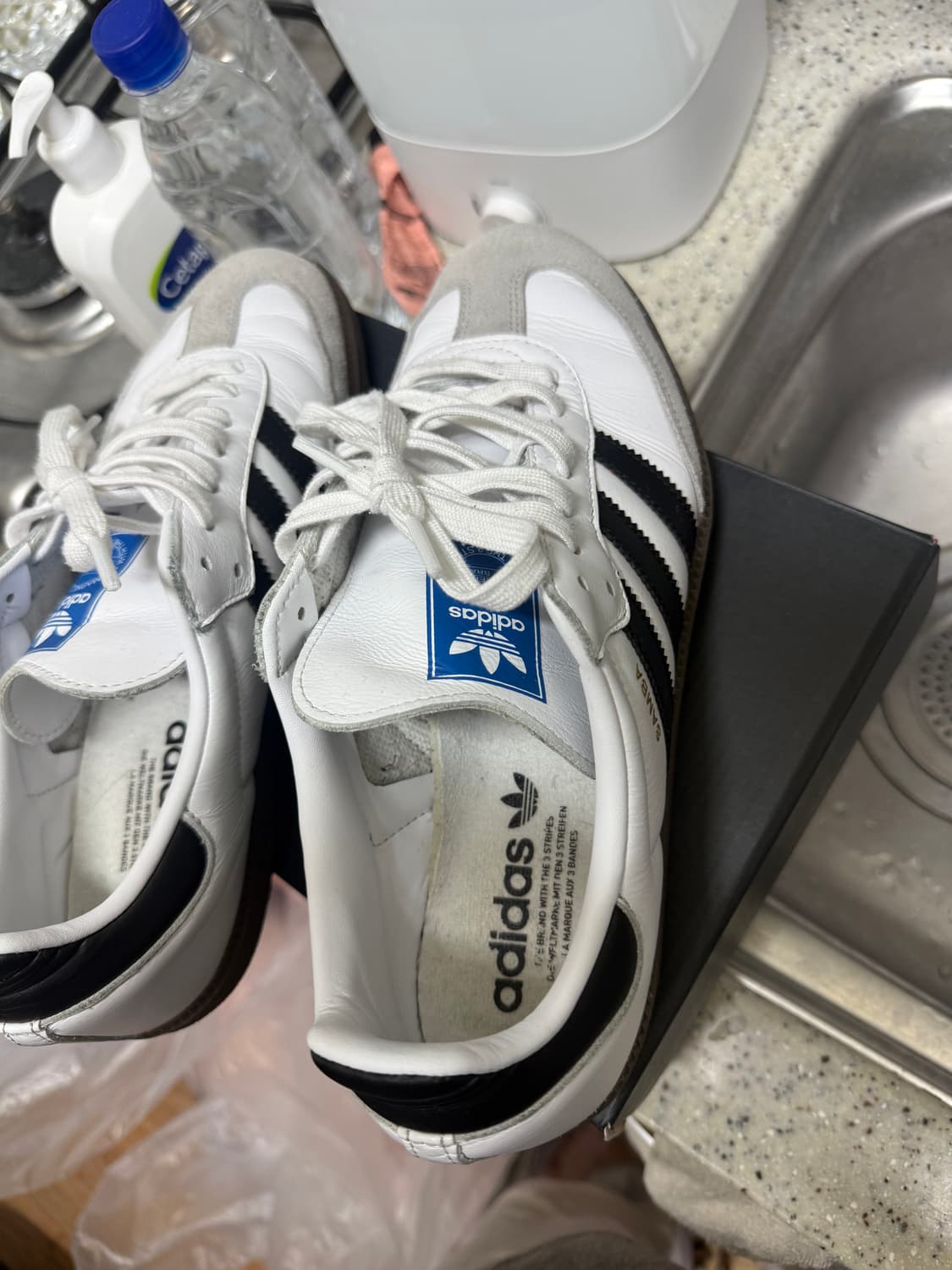 아디다스 삼바 OG - 화이트:블랙 / B75806 / 270판매 상품이미지3