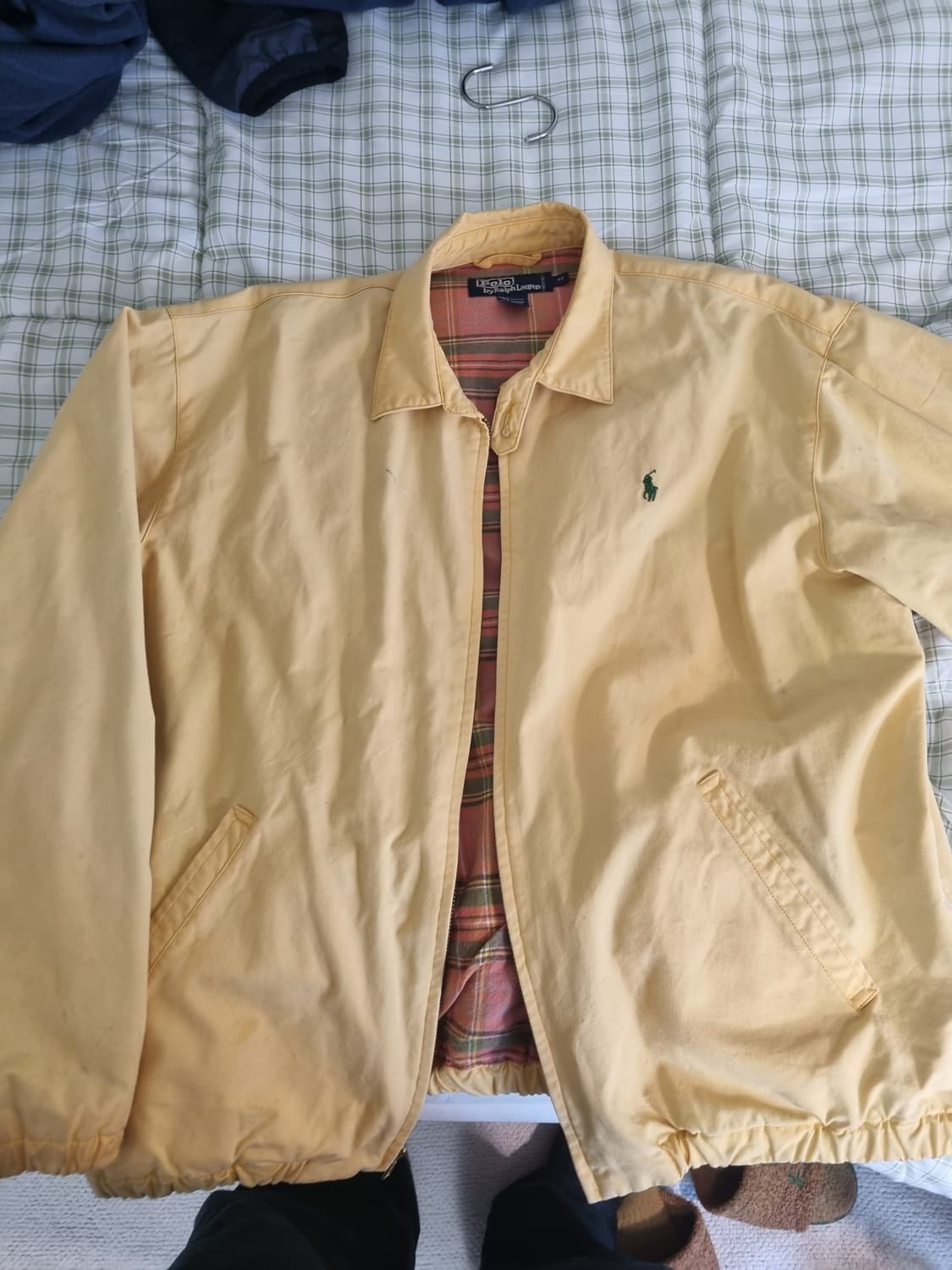 연노란색 폴로 해링턴 자켓 상품이미지1