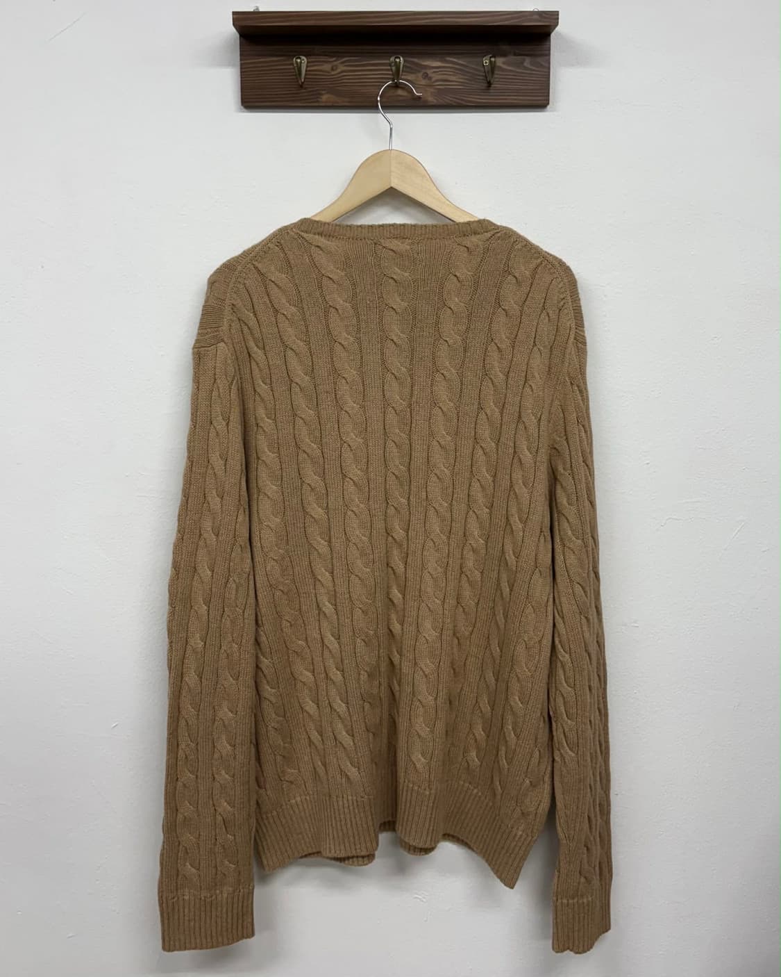 [XXL] 폴로 랄프로렌 베이지 케이블 코튼 니트 스웨터 상품이미지2