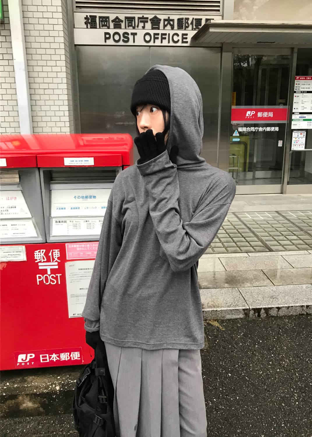 우화 넥워머 후디 롱슬리브 상품이미지2