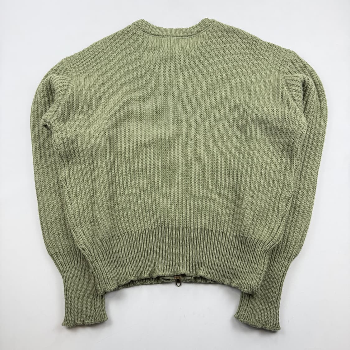 아워레가시 집업 랩 가디건 리파인드 그린 쿼티디안 울 48 상품이미지7