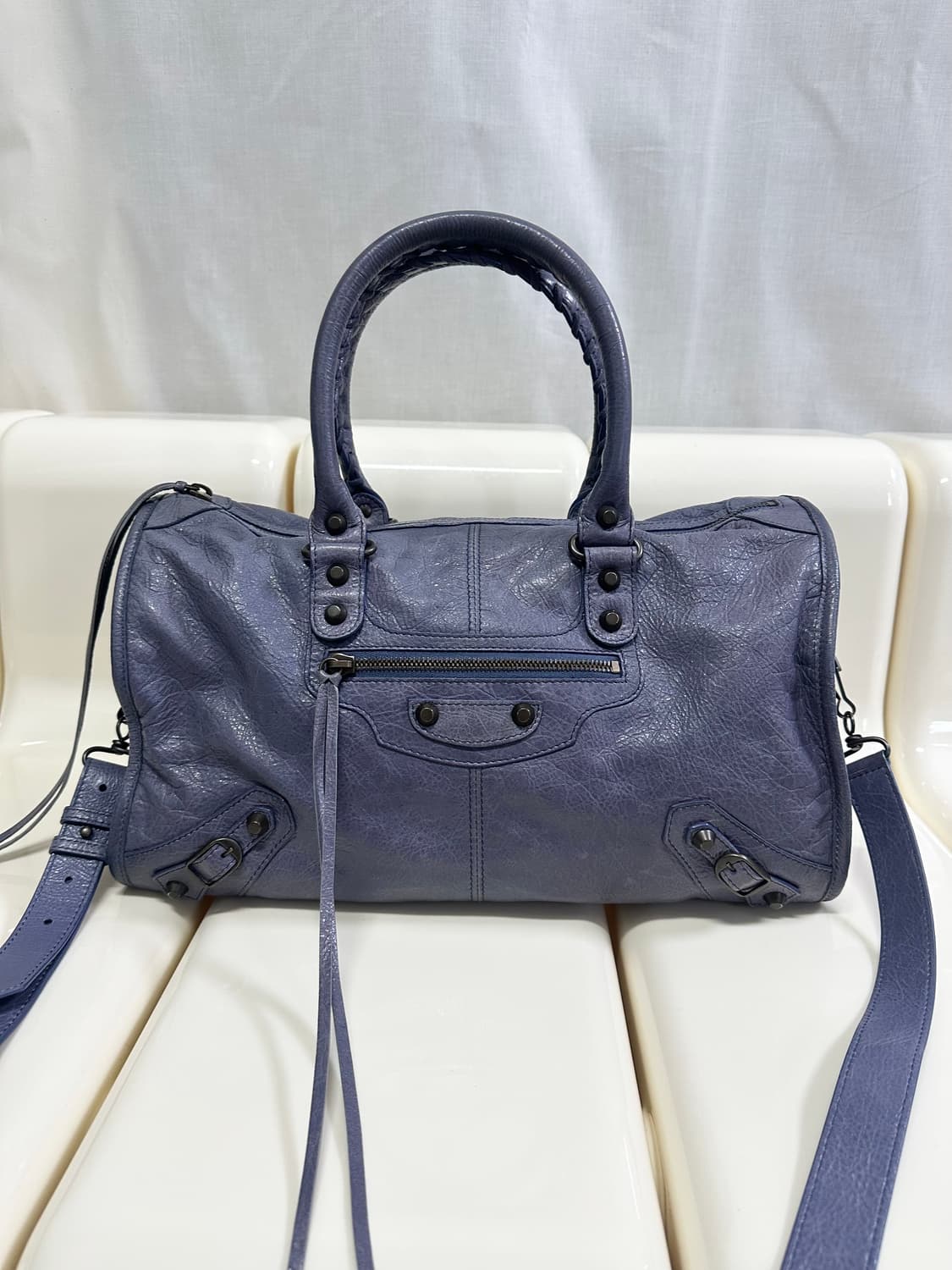 [A 정품] 발렌시아가 시티 모터백 트위기 블루 상품이미지7